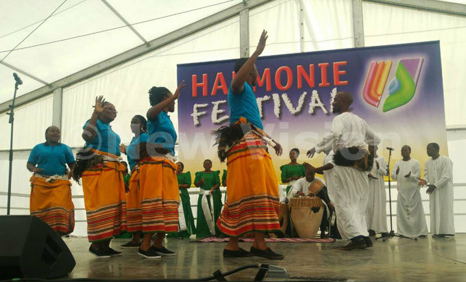  he ranciscan hoir in action during the festival in ermany 