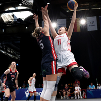 (SP)GERMANY-BOCHUM-FISU-RHINE RUHR 2025-3X3 BASKETBALL-WOMEN'S SEMIFINAL-CHN VS USA