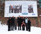 Picture perfect - heateam employees on billboard 