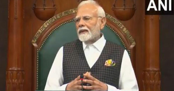 "Humbled to be first Indian PM to speak at iconic Red House": PM Modi on addressing Trinidad and Tobago's Parliament