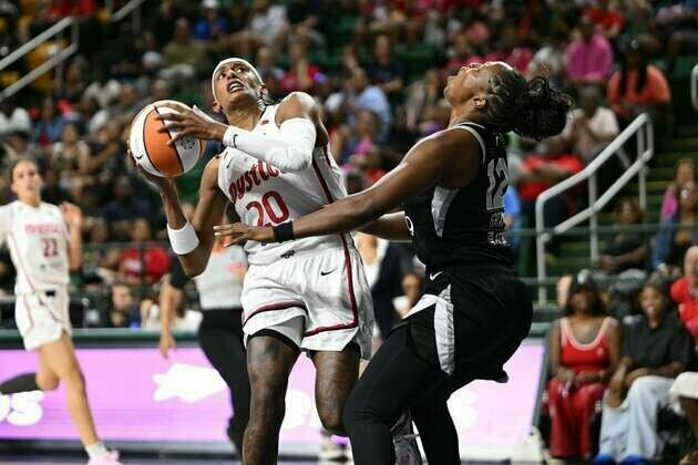 Aces miss A'ja Wilson as Mystics claw back for late win