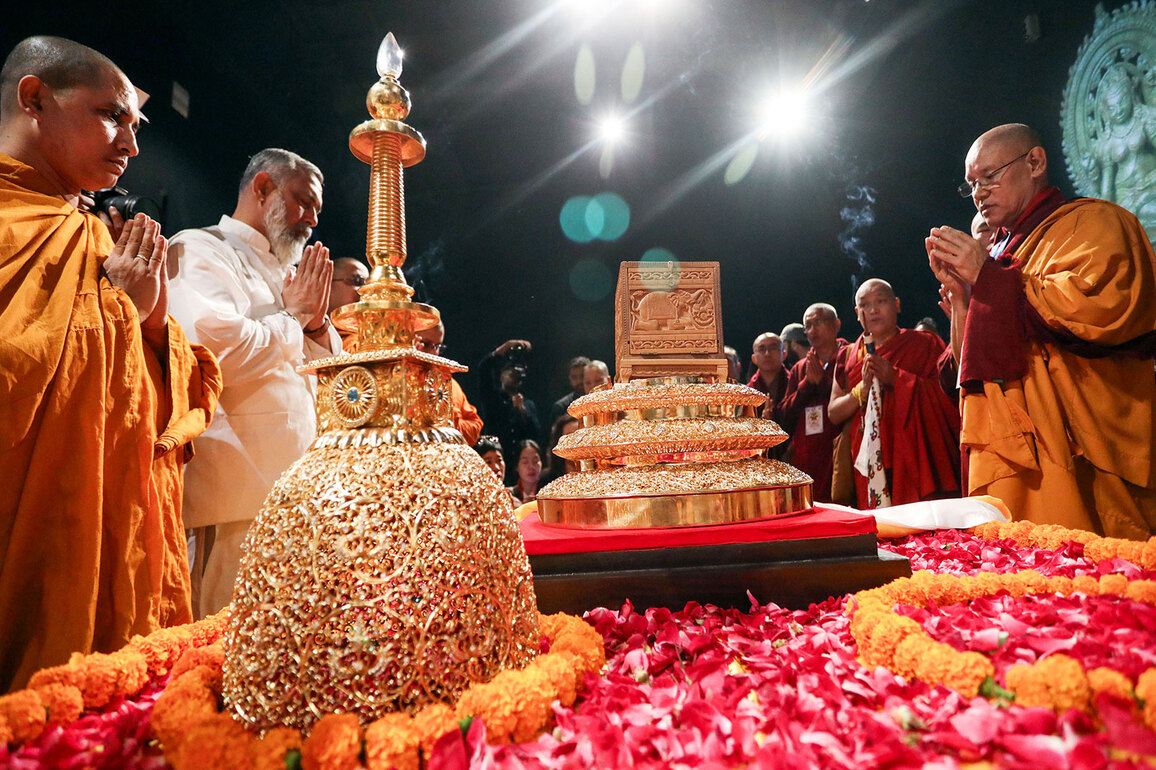 Lord Buddha's relics to be taken to Sri Lanka for an international exposition