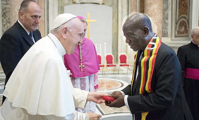 VP Ssekandi meets Pope Francis in Vatican VP Ssekandi meets Pope Francis in Vatican