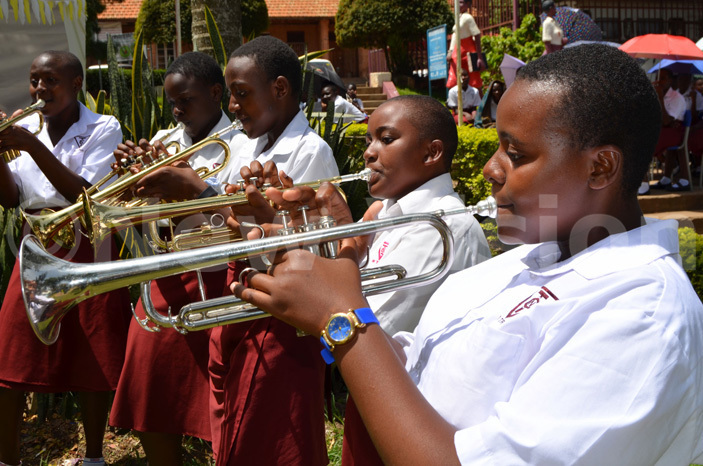  riconas students brass ensemble rinitas band in action during mass