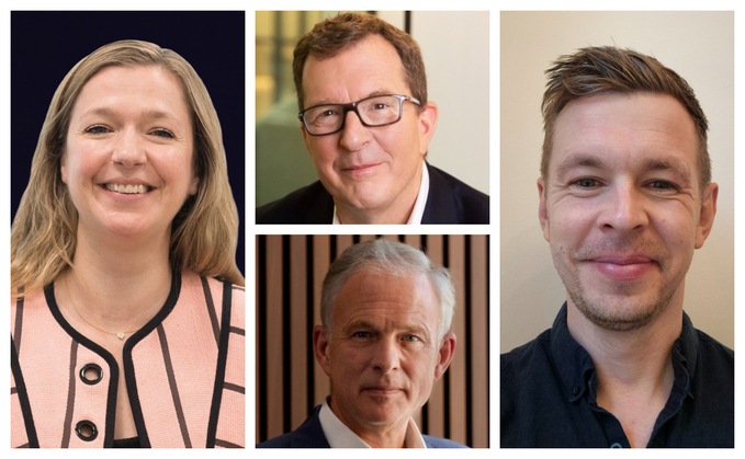 (L-R:) Sian Myers, Richard Parkin (top), William Jackson (bottom), and Stuart Hardy 