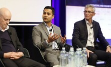  L-R: 29Metals' Peter Albert, Morgans' Sharad Bhat and Sunstone's Malcolm Norris