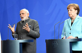 Modi & Merkel push for strategic partnership in manufacturing
