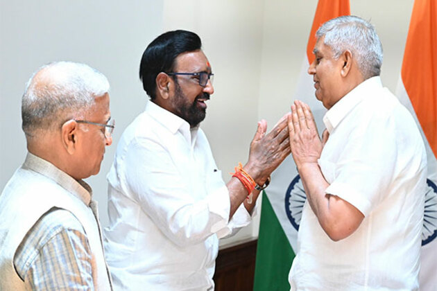 BJP leader P Venkata Satyanarayana takes oath as Rajya Sabha member