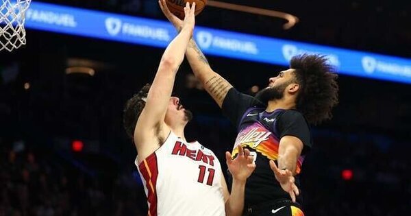 Heat beat travel logistics , Suns for road victory