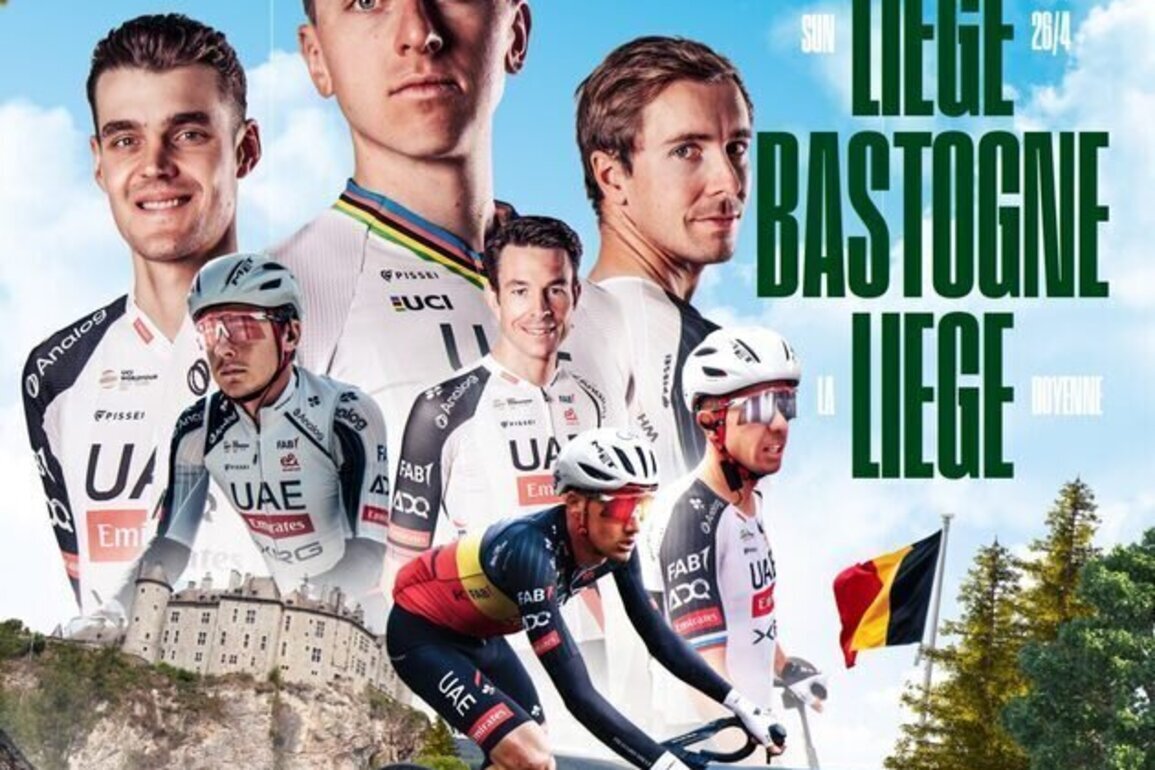 Pogaar leads UAE Team Emirates at Lige-Bastogne-Lige race, Tour de Romandie