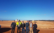 Chinese company representatives and Andromeda directors at T‐Ports Lucky Bay port facility