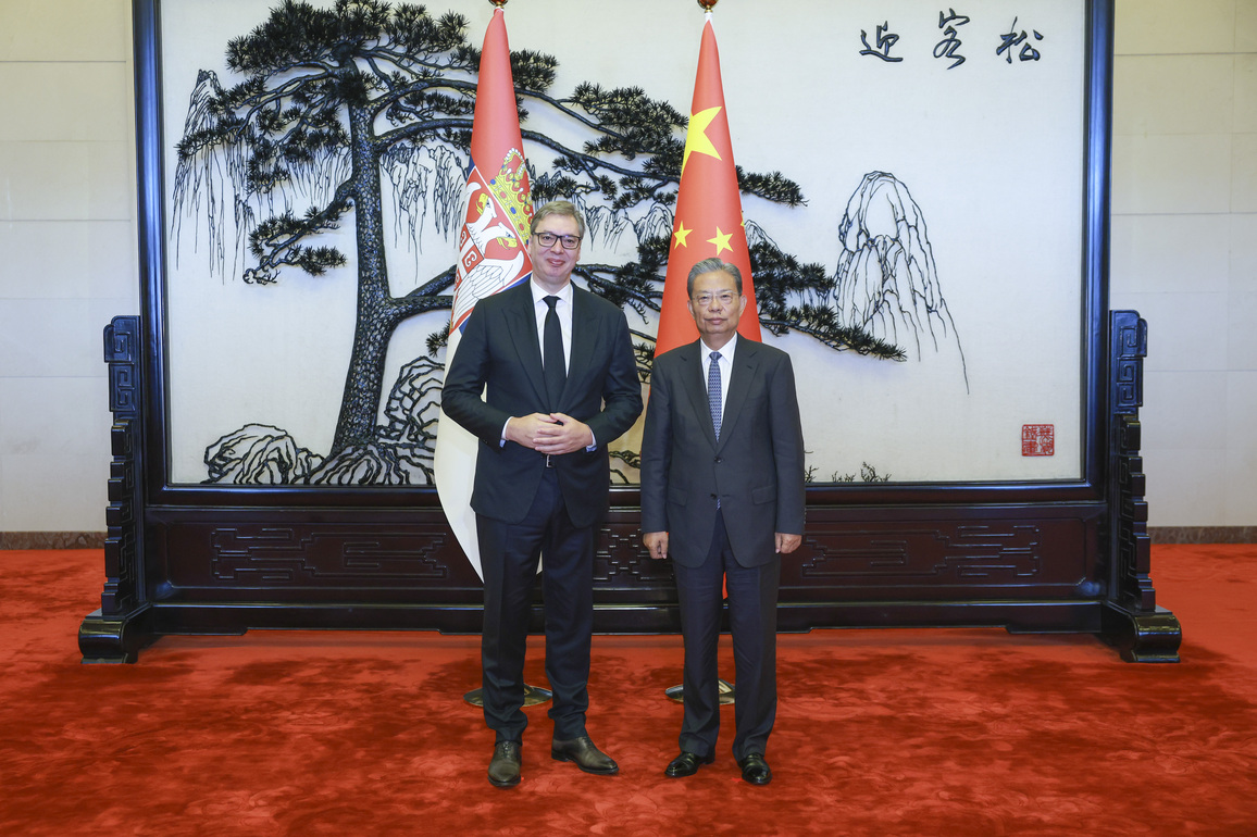 CHINA-BEIJING-ZHAO LEJI-SERBIAN PRESIDENT-MEETING (CN)