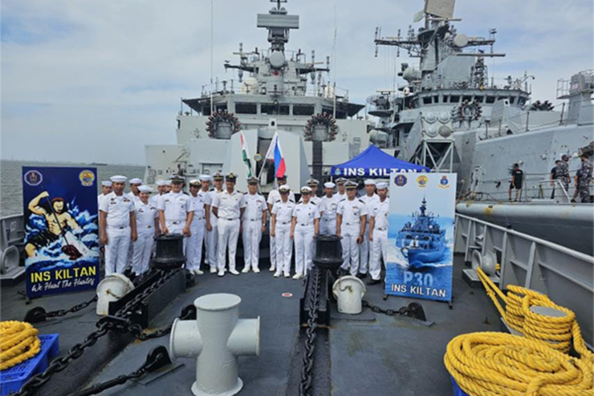 Indian Navy's Eastern Fleet Ships on operational deployment in South East Asia conclude port call at Manila
