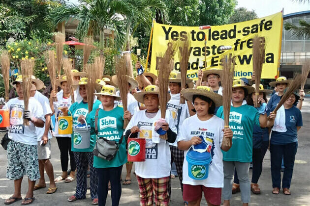 EcoWaste Coalition and Fire Victims Team Up for a Waste-Free and Lead-Safe Brigada Eskwela at Pinyahan Elementary School in Quezon City