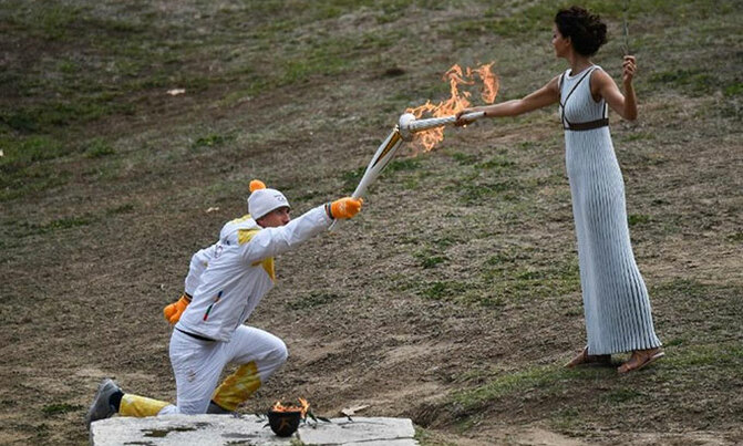 Olympic Flame lighting ceremony closed to public Olympic Flame lighting ceremony closed to public