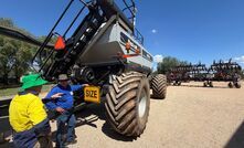 Brett Asphar (blue shirt) says a pre-season check of seeding gear is essential. 