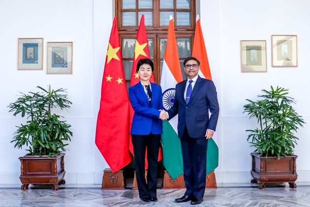 Foreign Secretary Vikram Misri meets CCP Vice Minister Sun Haiyan of the International Department