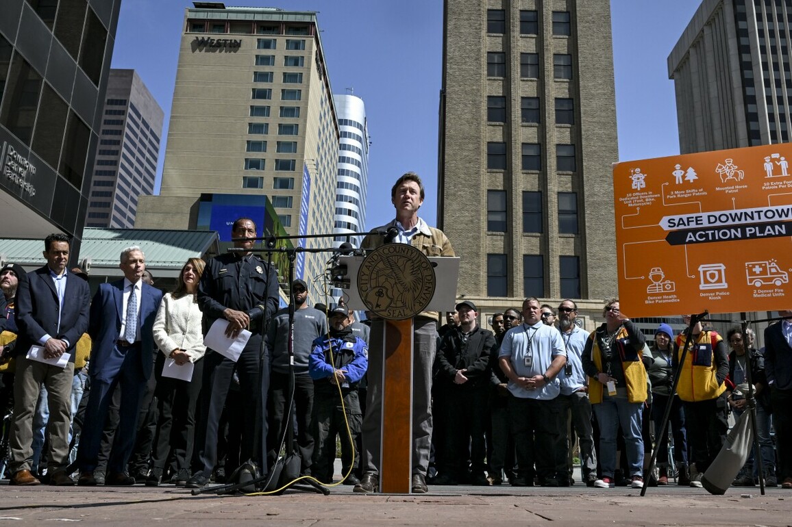 Denver will increase police presence downtown, including a mounted horse patrol