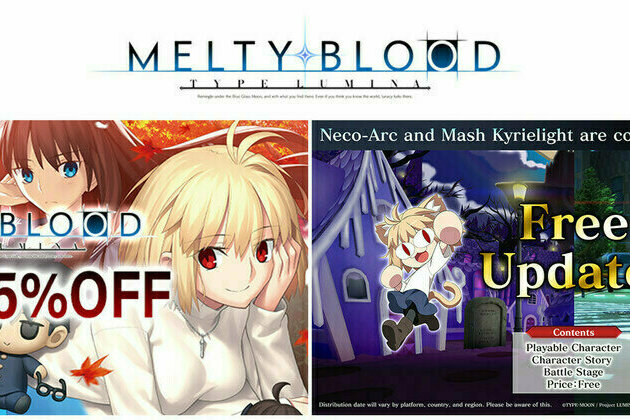 "MELTY BLOOD: TYPE LUMINA" New Playable Characters "Mash Kyrielight" and "Neco-Arc" Announced All Additional Characters up to the Fourth Set will be Available for Free!