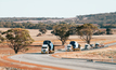 Zenith's convoy snakes through the WA countryside on its way to the Tanami mine.