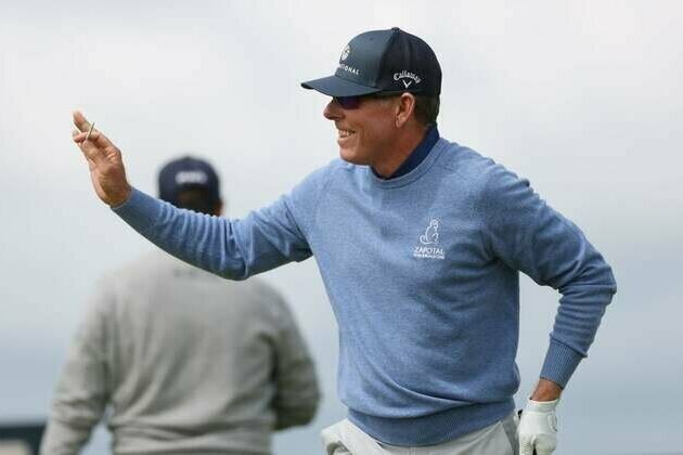 Justin Leonard eagles 18 to win Dominion Energy