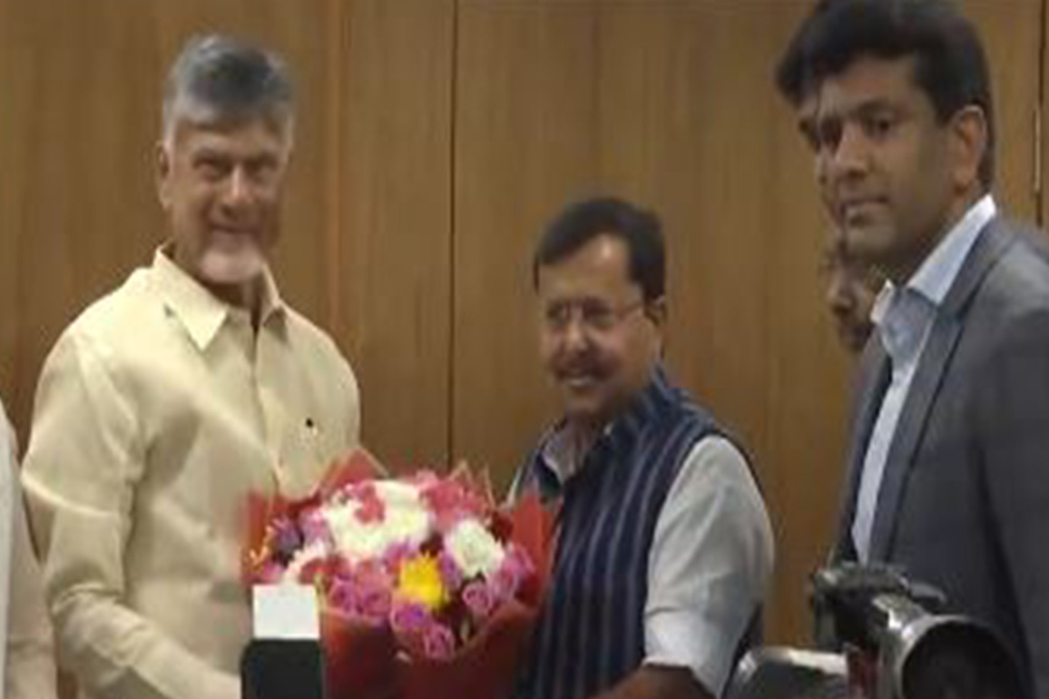"Inspiring time for nation": Andhra CM Naidu meets BJP Working President Nitin Nabin in Delhi