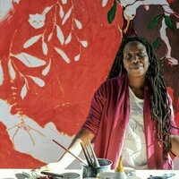 Zimbabwean artist Portia Zvavahera turns her prayers into paintings