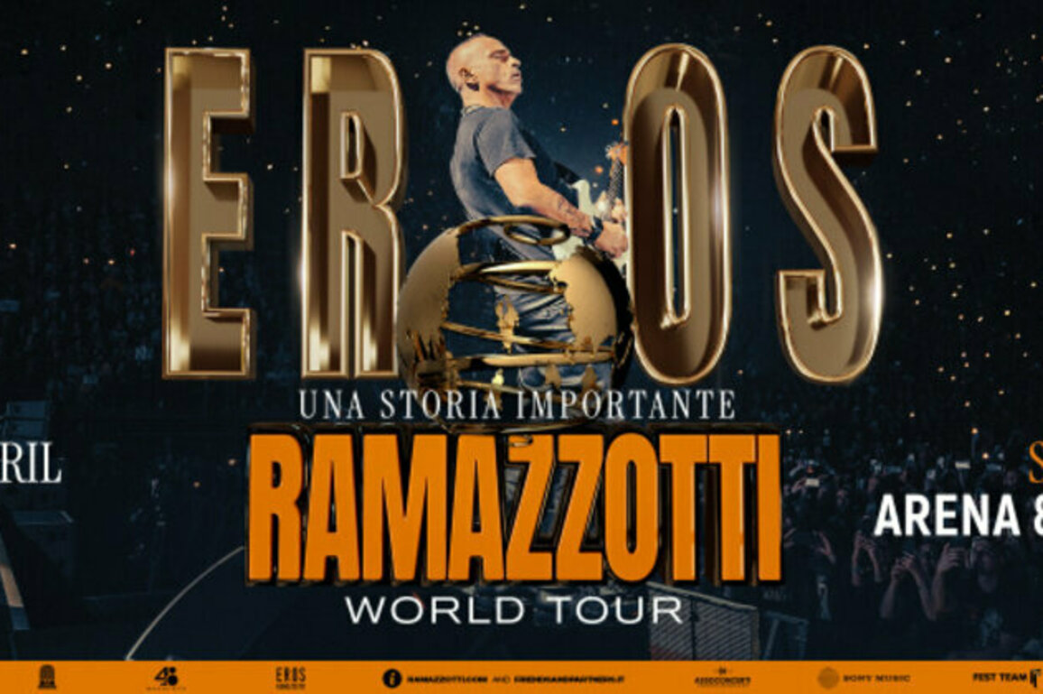 Eros Ramazzotti Announces Concert in Bulgaria as Part of Global Tour