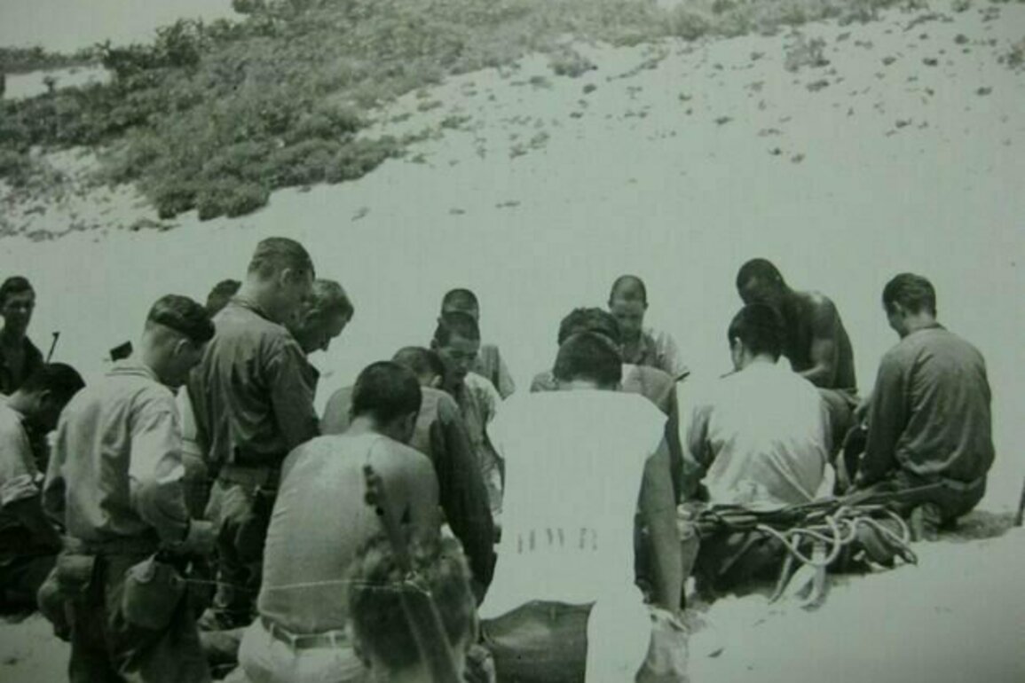 When US and Japanese troops stopped fighting to talk, eat and pray together
