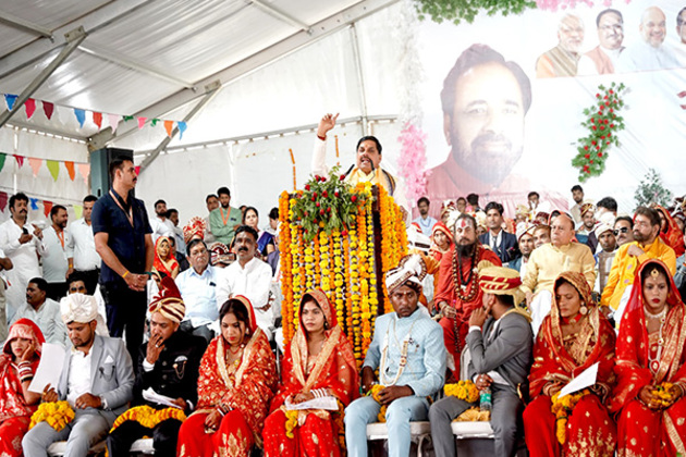 Over 3,000 couples tie knot at mass wedding in MP's Sagar; CM Mohan Yadav emphasises support for widow remarriage