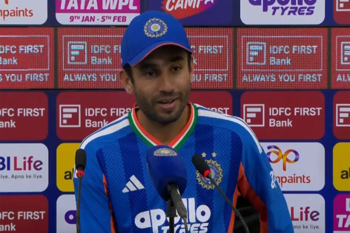 "I was trying to bowl in the right areas": Ravi Bishnoi after taking 2/18 in India's eight-wicket win