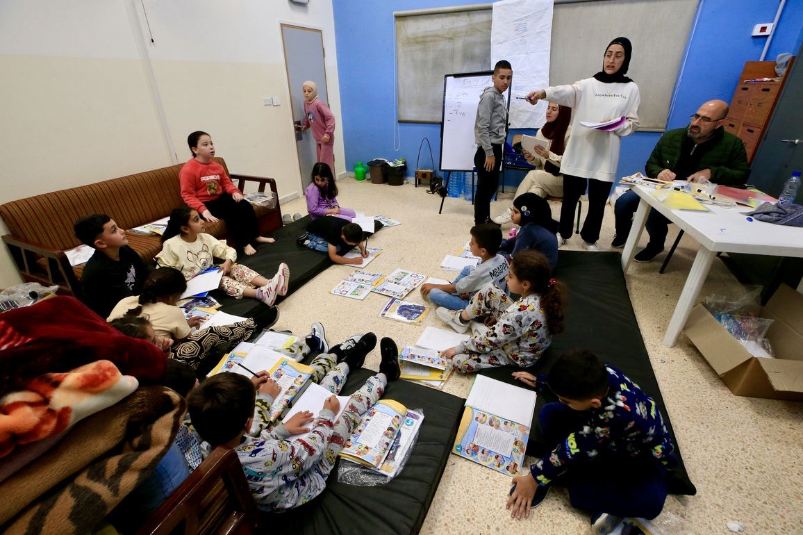 LEBANON-SIDON-DISPLACED PEOPLE-CLASSROOM
