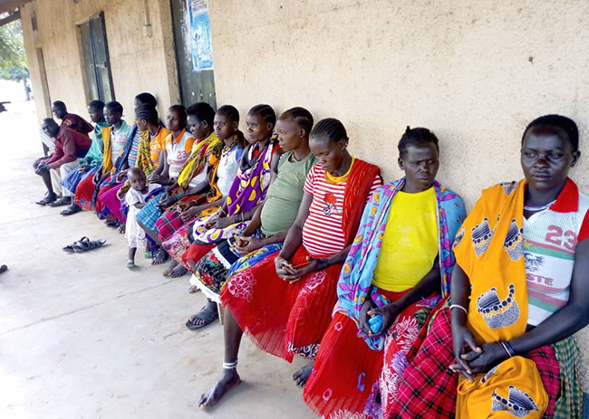  regnant mothers waiting for antenatal care services at abulenger ealth enter  in akapiripirit district on ay 5 2020