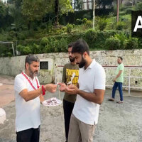 J-K: Shri Mata Vaishno Devi Shrine Board distributes prasad to devotees amid yatra suspension