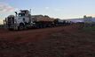 Trucking of ore from Tarcoola to Challenger