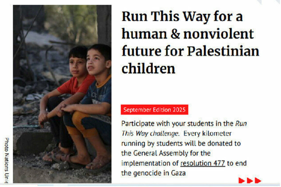 Run This Way - the race for a nonviolent and human future for Palestinian children