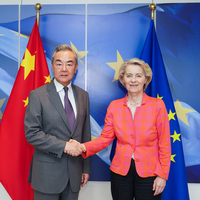 BELGIUM-BRUSSELS-VON DER LEYEN-CHINA-WANG YI-MEETING