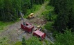 Drilling at Dixie in Red Lake, Ontario, Canada