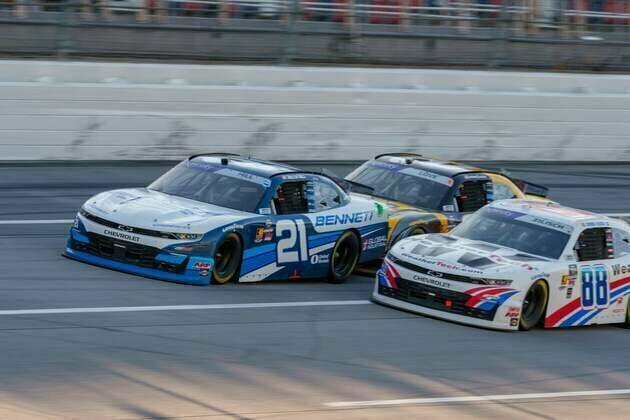 Austin Hills gets historic Talladega win after late caution