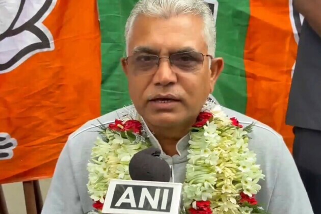 "People bestowed their upon me": BJP's Dilip Ghosh after winning Kharagpur Sadar assembly in West Bengal polls