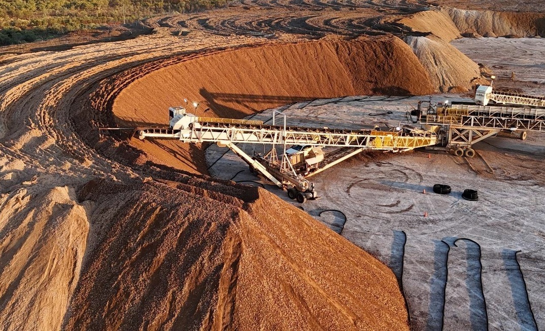 Heap leach pads at Anthill