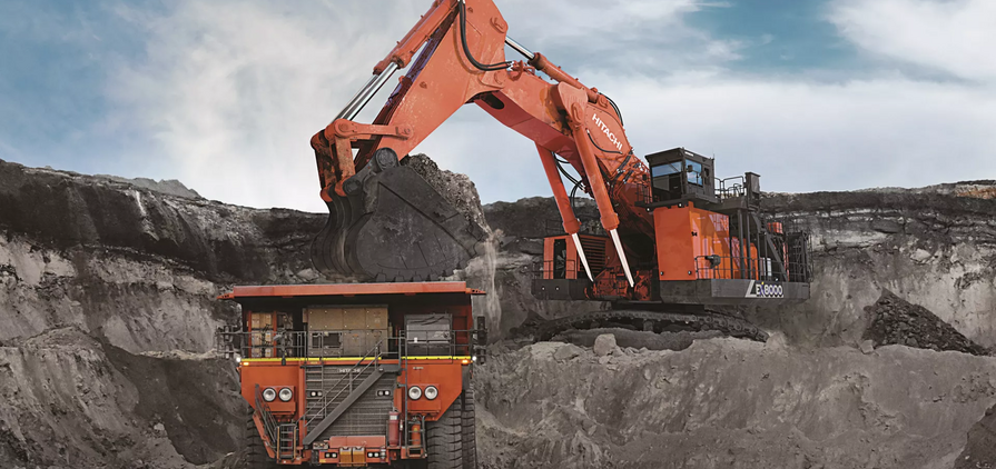 Hitachi Construction Machinery rigid dump truck and ultra-large hydraulic excavator