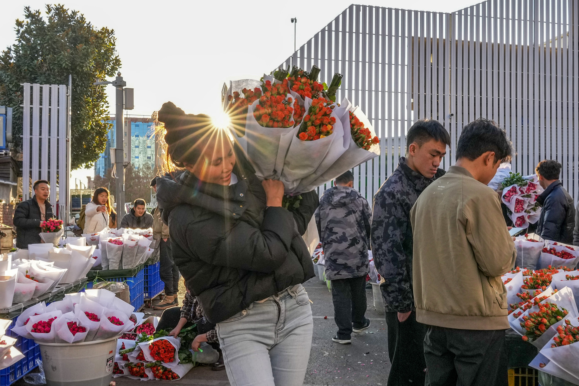 CHINA-YUNNAN-KUNMING-DOUNAN-FLOWER MARKET (CN)