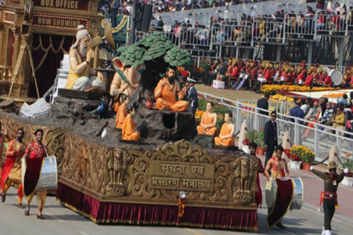 Information and Broadcasting Ministry Tableau at R-Day Parade showcased India's storytelling legacy