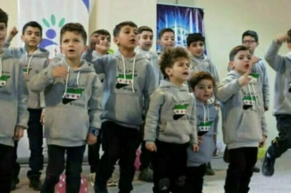 Entertainment activity for orphaned children in Homs