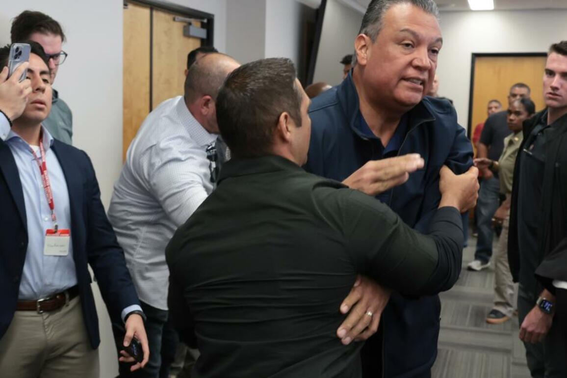 Sen. Alex Padilla handcuffed by federal agents at immigration press conference