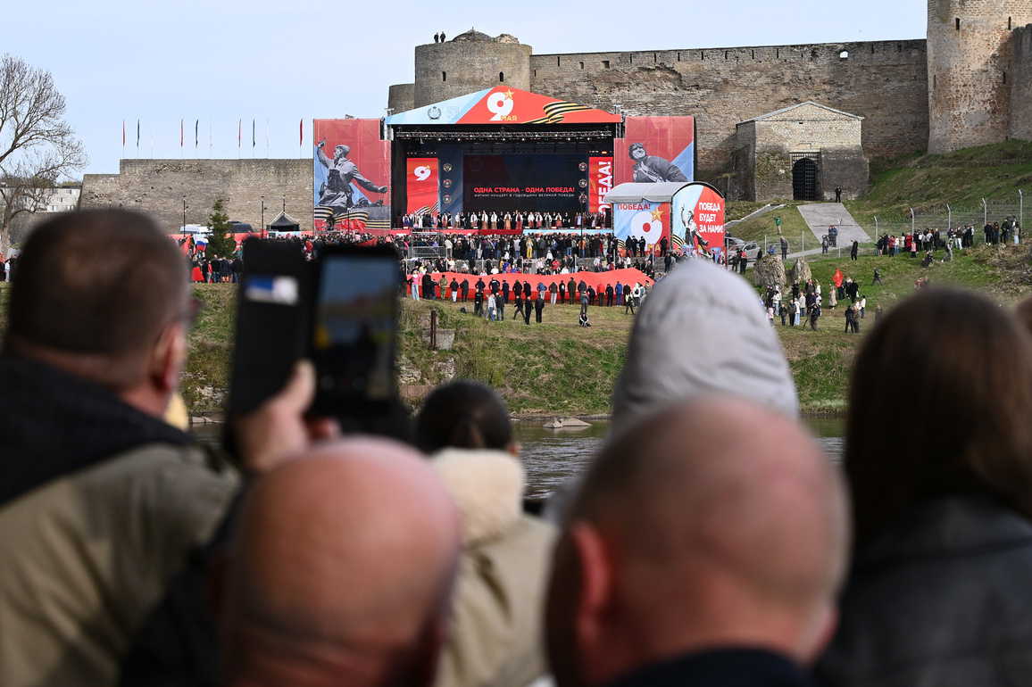 ESTONIA-NARVA-RUSSIA-IVANGOROD-VICTORY DAY-COMMEMORATIONS