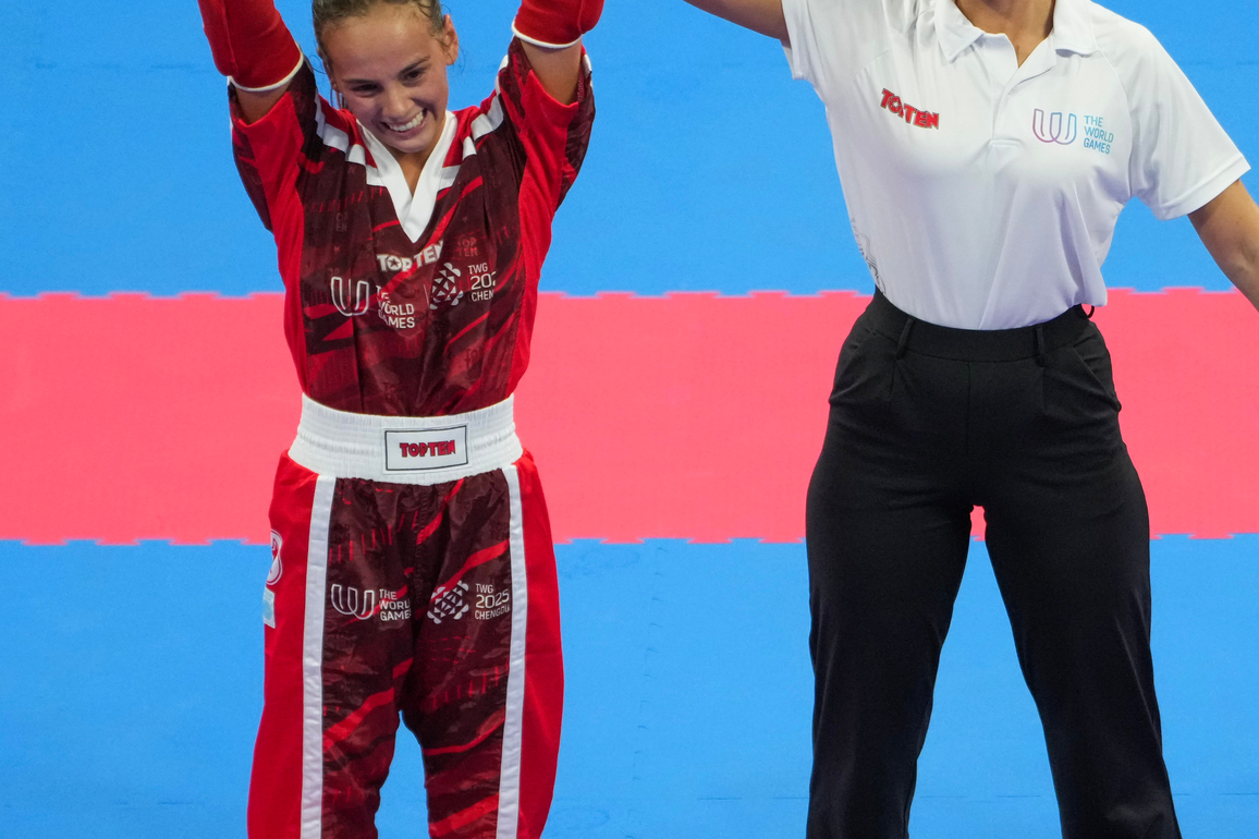 (SP)CHINA-CHENGDU-THE WORLD GAMES 2025-KICKBOXING-WOMEN'S POINT FIGHTING -50KG-BRONZE MEDAL BOUT (CN)