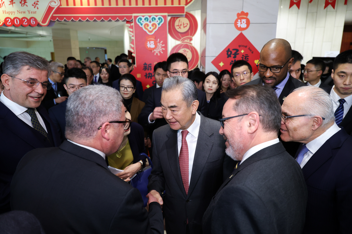 CHINA-BEIJING-WANG YI-FOREIGN MINISTRY-2026 NEW YEAR RECEPTION (CN)