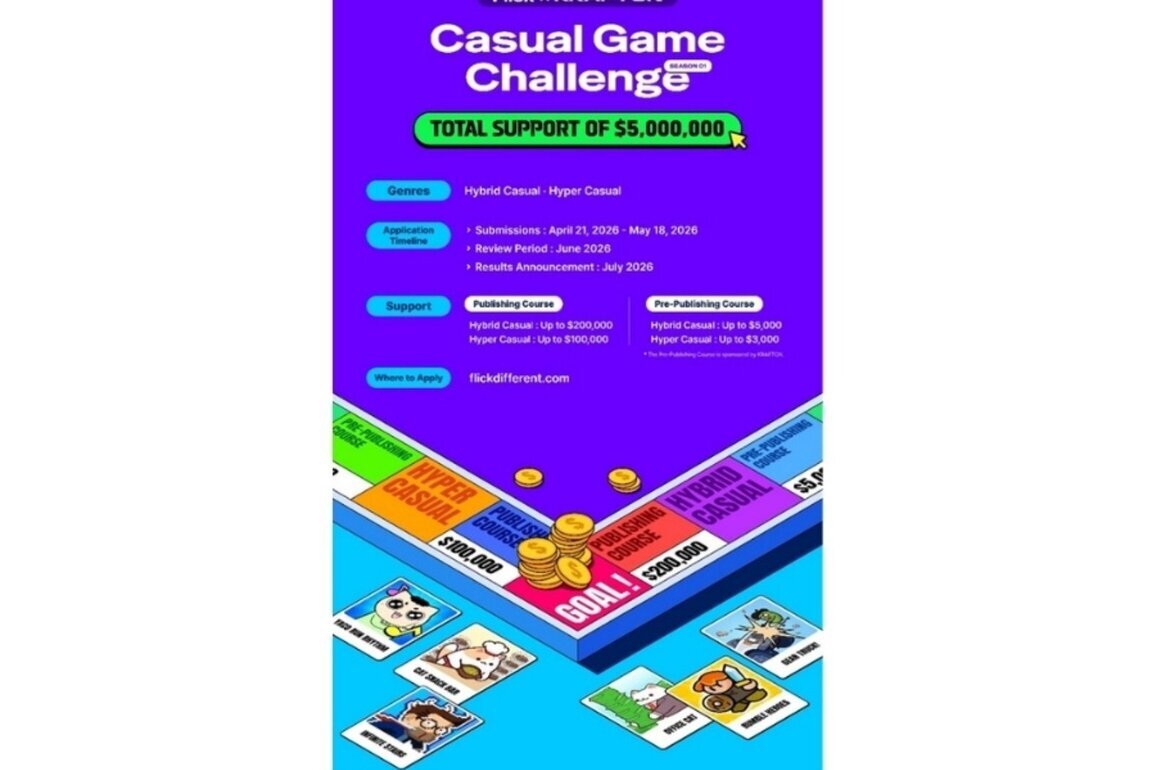 KRAFTON and Neptune Launch 'Flick' Global Game Dev Challenge, Open to Indian Studios with $5 Million Support Pool
